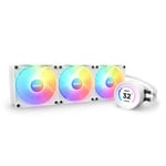 NZXT Kraken Elite 360 White RGB Fans AIO Cooler - RL-KR36E-W1