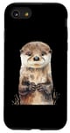 Coque pour iPhone SE (2020) / 7 / 8 Aquarelle Otter Baby