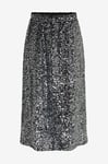 pieces - Kjol pcSerena Sequin HW Midi Skirt MM - Silver