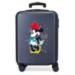 Disney Minnie Sunny Day Blue Cabin Suitcase 37 x 55 x 20 cm Rigid ABS Combination Lock 34 Litre 2.6 kg 4 Double Wheels Hand Luggage