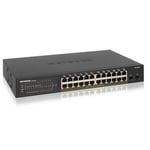 NETGEAR GS324TP 24 Port PoE+ + 2 x 1G SFP Ethernet Smart Managed Pro Network Switch, Hub, Internet Splitter, Desktop/Rackmount, VLAN, IGMP,QoS