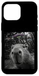 Coque pour iPhone 16 Pro Max Capybara Selfie avec Alien OVNI Hommes Femmes Garçons Filles Enfants