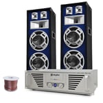 DJ-PA Set "Bass TiTan" ampli, enceintes, 1600W