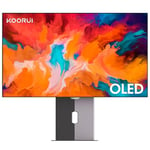 KOORUI Gaming Ecran PC OLED 27 Pouces, Moniteur 1440P 240Hz 0,03ms, Charge Type-C 90W, Ecran Mince DCI-P3, HDMI 2.0, DisplayPort 1.4, USB-C 3.1, VESA 100 * 100mm, Noir, 27E8QK