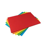 Hawksbill Card + Craft Lot de 50 feuilles de papier cartonné A4 160 g/m² Couleurs vives Arc-en-ciel