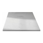 Receveur de douche extra plat - Kinerock Evo Kinedo 120 x 80 cm - Blanc effet pierre