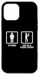 Coque pour iPhone 12 mini Pizza Lover Stickfigures Livreur de pizzas Pizza Maker