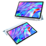 Lenovo Tab M10 Plus (3. sukupolvi) kolmitaitetulle tablet-tietokoneelle, läpinäkyvä takakansiLenovo Tab M10 Plus (3. sukupolvi) Vaaleansininen