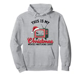 This Is My Christmas Movies Watching Holiday TV Vintage Pullover Hoodie