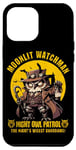 Coque pour iPhone 15 Pro Max Wise Owl Night Moonlit Watchman Animal Mignon Robot Oiseau