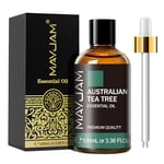 MAYJAM Huile Essentielle de Arbre à thé Australien 100ML de Haute Qualité pour Diffuseur, Humidificateur, DIY, Home, Wardrobes