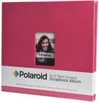 Polaroid PL2X3SBR Pink Textile Photo Album and Sheet Protector