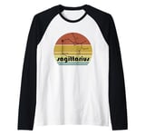 Sagittarius Zodiac Constellation Stars Astrology Vintage Raglan Baseball Tee