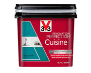 V33 Peinture de rénovation cuisine, Rénovation perfection® Bleu lagon satin 750ml