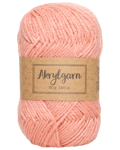 Akrylgarn 50 g ljus orange