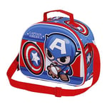 Marvel Captain America Let's go-Sac à Goûter 3D, Bleu