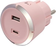 CAPiDi USB Lader / Timer A+C, Pink