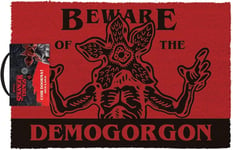 Stranger Things Doormat Beware Demogorgon Design 40cm x 60cm Indoor and Outdoo