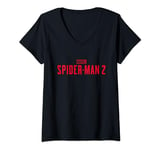 Marvel Spider-Man 2 Gamerverse Red Logo V-Neck T-Shirt