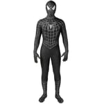 Svart/röd Tobey Maguire Spiderman-dräkt - Perfekt för Cosplay & Halloween (vuxna/barn) black 110 black 160