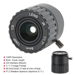 8mm 12MP HD F1.2 1/2.5 CS Interface Security Fixed CCTV Lens For Camera Kit