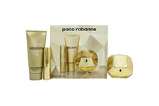 PACO RABANNE LADY MILLION GIFT SET 80ML EDP + 10ML EDP + 100ML BODY LOTION. NEW