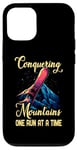 Coque pour iPhone 12/12 Pro CONQUERING MOUNTAINS ONE RUN AT A TIME