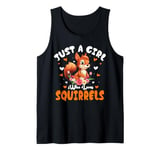 Squirrel Lover Women Just A Girl Who Loves Squirrels Tank Top