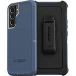 OtterBox Coque pour Galaxy S22+ Defender Series – Bleu Fort, Robuste et Durable, avec Protection de Port, Comprend Un Clip Holster et Une béquille