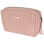 Konges Sløjd Seersucker Big Toiletry Bag Powder Pink Check | Rosa | 0