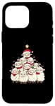 Coque pour iPhone 16 Pro Max Sapin de Noël en forme de mouton pour filles et garçons