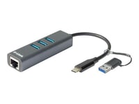 D-Link DUB-2332 - Adaptateur réseau - USB-C / Thunderbolt 3 - Gigabit Ethernet x 1