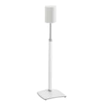 White Single Sanus WSSE1A1 Height-Adjustable Speaker Stand for Sonos Era 100