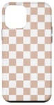 Coque pour iPhone 12 mini Beige à carreaux