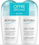 Biotherm Deo Pure Antiperspirant Roll-On with Complex Mineral Set of 2x75ml