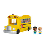 CoComelon Transforming School Time Bus - Lights and Sounds - 3 Favourite Songs - 6 Areas of Play - Removable JJ and Cody Figures - Toys for Kids and Preschoolers