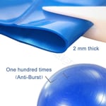 65cm ANTI BURST YOGA EXERCISE GYM PREGNANCY SWISS FITNESS ABS BALL + PUMP BLUE