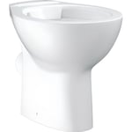 WC à poser en céramique blanc alpin - GROHE - Bau Ceramic - Sortie horizontale - Volume de chasse 3/6L