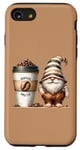 Coque pour iPhone SE (2020) / 7 / 8 Coffee Gnome And Extra Large Coffee Cup To Go For Barista