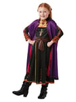 Rubie's Official Disney Frozen 2, Anna Classic Travel Dress, Childs Costume, Size Large Age 7-8 Years