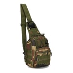 DFVX Military Tactical Shoulder Bag Sling Backpack Army Camping Hiking Bag Outdoor Sports Chest Bag Travel Trekking Hunting Backpack