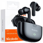 MCDODO TRÅDLÖSA IN-EAR BLUETOOTH HODETELEFON MED MICROPHONE SVART FODRAL