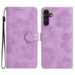 Mobilfodral för Samsung Galaxy A16 5G/A16 4G med Blommönster, Läderplånbok, Handledsrem Multicolor Style C