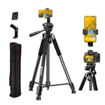 Moman TP71T Lightweight Tripods, Aluminium Camera Tripod Stand with Head 180cm Height Max Load 6KG Adjustable Portable Travel DSLR Tripod for Vlog Tablet Phone Holder