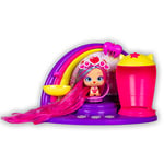 VIP PETS GLAM GEMS Le Salon de Coiffure de Fabio et Fabia | Playset de salon avec la Poupée exclusive Shiara et 17 Accessoires - Jouet cadeau pour garçons et filles de +3 Ans