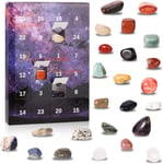 Christmas 24 Days Countdown Advent Calendar Rocks, Gemstone Advent Calendar 2023