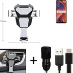 Car holder air vent mount for Oppo Reno4 Z 5G cell phone mount