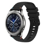 Silikonarmbånd til Samsung Galaxy Gear S3 Classic - Svart