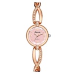 JZDH Women Montres Bracelet de Mode Montres Femmes Ensemble Rose Gold Gold Steel Quartz Montre Femme Diamond Horloge Femelle Montre-Bracelet Montres Décoratives Décoratives pour Femmes (Color : D)