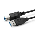 MicroConnect USB 3.2 Gen 1 A-B 0.5m M-M MICRO